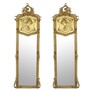 Casa Padrino Barock Standspiegel Antik Gold 55 x H. 175 cm - 2er Set - Handgefertigter Antik Stil Ganzk�rperspiegel - Garderoben Spiegel - Schlafzimmer Spiegel - Barock M�bel 