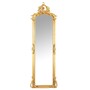 Casa Padrino Barock Standspiegel Gold 55 x H. 175 cm - mit Muschel Bekr�nung - Handgefertigter Antik Stil Ganzk�rperspiegel - Garderoben Spiegel - Schlafzimmer Spiegel - Barock M�bel 