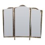 Casa Padrino Barock Standspiegel Silber H. ca. 120 cm - Dreiteiliger klappbarer Ankleidespiegel 