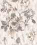 Casa Padrino Barock Vliestapete Wei� / Grau 10,05 x 0,53 m - Tapete mit Blumenmuster - Deko Accessoires 