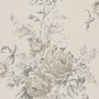 Casa Padrino Barock Textiltapete Creme / Grau / Beige 10,05 x 0,53 m - Tapete mit Blumenmuster 
