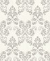 Casa Padrino Barock Textiltapete Beige / Silber 10,05 x 0,53 m - Deko Accessoires im Barockstil 
