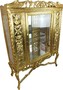 Casa Padrino Barock Glas Vitrine Gold H155 x 116 x 41.5 cm Barockvitrine Vitrinenschrank M�bel 