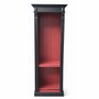 Casa Padrino Landhausstil Regalschrank Schwarz / Rosa H. 197 cm - Landhausstil M�bel 