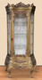 Casa Padrino Barock Vitrine Antik Gold - Prunkvoller Barock Vitrinenschrank mit Glast�r und Schublade - Handgefertigte Barock Wohnzimmer M�bel 