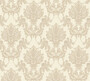 Casa Padrino Barock Vliestapete Creme / Beige - Barockstil Tapete mit elegantem Muster - Barock Deko Accessoires