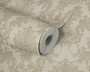 Casa Padrino Barock Vliestapete Creme / Beige - Barockstil Tapete mit elegantem Muster - Barock Deko Accessoires