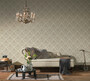 Casa Padrino Barock Vliestapete Creme / Beige - Barockstil Tapete mit elegantem Muster - Barock Deko Accessoires