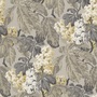 Casa Padrino Barock Vliestapete mit Blumenmuster Grau / Silber / Beige / Wei� 10,05 x 0,52 m - Deko Accessoires