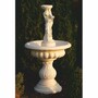Casa Padrino Barock Vogeltr�nke Brunnen Frau Sandfarben  79 x H. 146 cm - Garten Deko