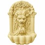 Casa Padrino Barock Wandbrunnen L�we Sandfarben H. 97 cm - Garten Deko Brunnen