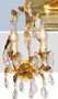 Casa Padrino Barock Wandleuchte Gold B. 30 x T. 40 cm 2-flammig - Handgefertigte Leuchte aus Italien - Barock Leuchten 
