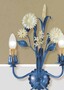 Casa Padrino Barock Wandleuchte Lavendel Mimose B. 30 x T. 38 cm 2-flammig - Handgefertigte Leuchte aus Italien - Barock Leuchten 