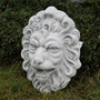 Casa Padrino Barock Wasserspeier Wandrelief L�we 30 x 17 x H. 43 cm - L�wenkopf Stein Wasserspeier Garten Wanddeko Relief - Barock & Jugendstil Garten Deko Accessoires