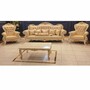 Casa Padrino Barock Wohnzimmer M�bel Set Beige / Wei� / Gold - Barockstil M�bel 