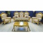 Casa Padrino Barock Wohnzimmer Set Creme / Gold - Barock M�bel 