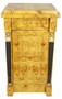 Casa Padrino Barock Wurzelholz S�ule mit T�r und Schublade Hellbraun / Schwarz / Gold 60 x 40 x H. 80 cm - Barock M�bel