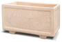 Casa Padrino Beton Blumenk�bel Rosa 102 x 42 x H. 44 cm - Rechteckiger Beton Pflanzk�bel