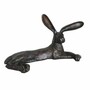 Casa Padrino Bronze Deko Skulptur Hase 62 cm - Bronze Garten Figur 