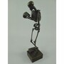 Casa Padrino Bronze Deko Skulptur Skelett H. 31 cm - Deko Accessoires