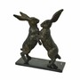 Casa Padrino Luxus Deko Bronze Skulptur Hasen H. 50 cm - Deko Accessoires