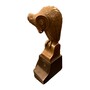 Casa Padrino Bronzefigur Eule Bronze / Schwarz - Dekorative Vogelskulptur im Art Deco Stil