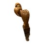 Casa Padrino Bronzefigur Eule Bronze / Schwarz - Dekorative Vogelskulptur im Art Deco Stil