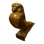 Casa Padrino Bronzefigur Vogel Bronze - Dekorative Tierskulptur mit geschlossenen Augen