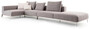 Casa Padrino Luxus Sofa Grau / Silber 400 x 178 x H. 56 cm - Verstellbares Wohnzimmer Ecksofa - Luxus Wohnzimmer M�bel