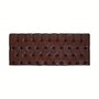 Casa Padrino Chesterfield Leder Bett-Kopfteil Rotbraun 200 x H. 140 cm - Chesterfield Echtleder Hotel & Schlafzimmer M�bel 