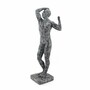 Casa Padrino Deko Bronze Skulptur Mann T�rkis / Schwarz H. 90 cm - Gro�e Deko Figur 