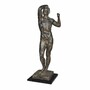 Casa Padrino Deko Bronze Skulptur Mann Braun / Schwarz H. 90 cm - Gro�e Deko Figur 