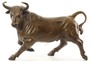 Casa Padrino Luxus Deko Bronze Skulptur Stier Bronze / Gold 57 x 24 x H. 38,7 cm - Bronzefigur
