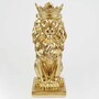 Casa Padrino Deko Figur L�we mit Krone Gold H. 35 cm - Deko Skulptur