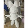 Casa Padrino Deko Skulptur Wei� H. 110 cm - Gro�e Cartoon Deko Figur 
