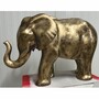 Casa Padrino Deko Skulptur Elefant Antik Gold 84 x H. 57 cm - Deko Figur