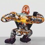 Casa Padrino XXL Deko Skulptur Gorilla Bunt H. 110 cm - Gro�e Deko Figur