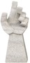 Casa Padrino Designer Sandstein Skulptur Hand Grau 18 x 13 x H. 41 cm - Deko Accessoires - Gartendeko