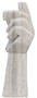 Casa Padrino Designer Sandstein Skulptur Hand Grau 18 x 13 x H. 41 cm - Deko Accessoires - Gartendeko