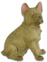 Casa Padrino Deko Skulptur Franz�sische Bulldogge Beige / Rosa 19,5 x 28,1 x H. 35,4 cm - Kunstharz Dekofigur 