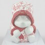 Casa Padrino Deko Skulptur Panda B�r Wei� / Rosa H. 90 cm - Deko Figur