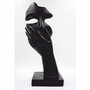 Casa Padrino Deko Skulptur Schwarz H. 50 cm - Deko Figuren 