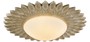 Casa Padrino Designer Deckenleuchte Cremegold / Wei�  56 x H. 10,3 cm - Moderne Deckenlampe