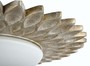 Casa Padrino Designer Deckenleuchte Cremegold / Wei�  56 x H. 10,3 cm - Moderne Deckenlampe