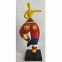 Casa Padrino Deko Skulptur Frau beim Sport Bunt H. 85 cm - Garten Figur
