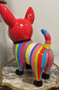 Casa Padrino Luxus Deko Figur Chihuahua Hund Bunt H. 55 cm - Wetterbest�ndige Deko Skulptur - Wohnzimmer Deko - Garten Deko - Luxus Deko Tierfigur
