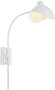 Casa Padrino Designer Wandleuchte Wei� / Antik Messingfarben 19,5 x 67 x H. 70 cm - Elegante Wandlampe im 50er Jahre Stil - Luxus Kollektion