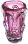 Casa Padrino Luxus Glas Vase Rosa  20 x H. 31 cm - Moderne Deko Blumenvase - Deko Accessoires - Luxus Kollektion