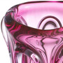 Casa Padrino Luxus Glas Vase Rosa  20 x H. 31 cm - Moderne Deko Blumenvase - Deko Accessoires - Luxus Kollektion