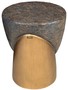 Casa Padrino Designer Hocker Antik Kupfer / Messing  41 x H. 48,5 cm - Runder Sitzhocker aus Glasfaserverst�rktem Beton - Luxus M�bel
